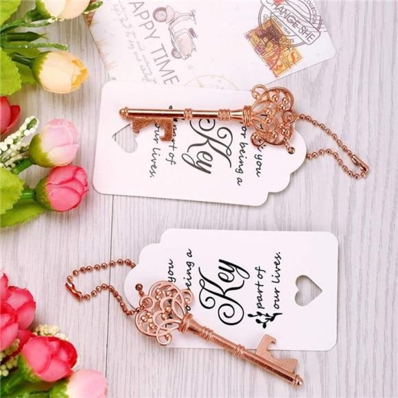 60 PCS Key Bottle Openers,Wedding Favors Keys Vintage Skeleton Key Bottle Opener - Picture 5 of 6